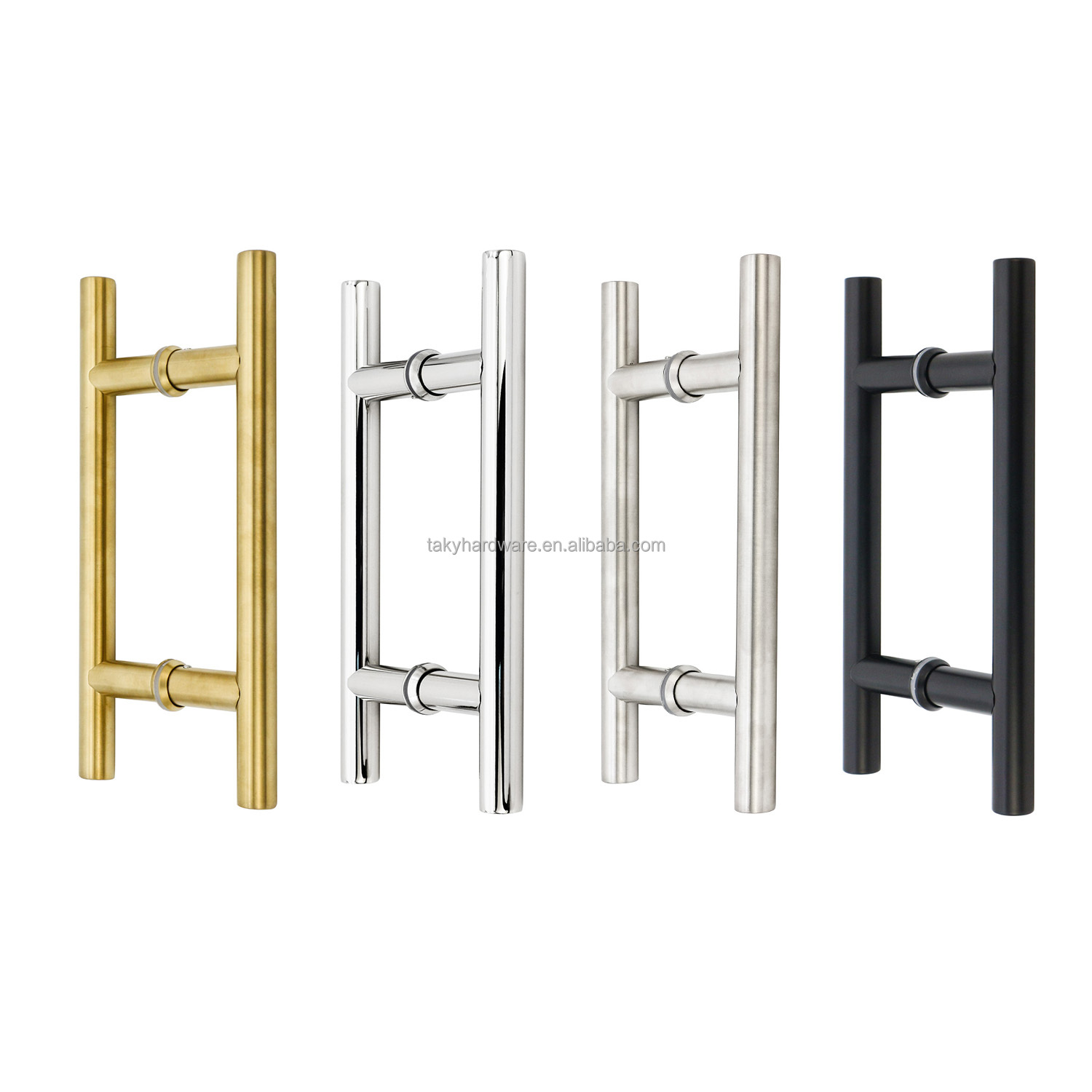 Glass and Wooden Door Handle for Office Sided Push Pull Puxadores para Porta de Vidros