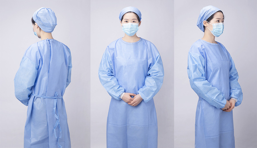 175cm 185cm Surgical Disposable Gown Lightweight Anti Pollution