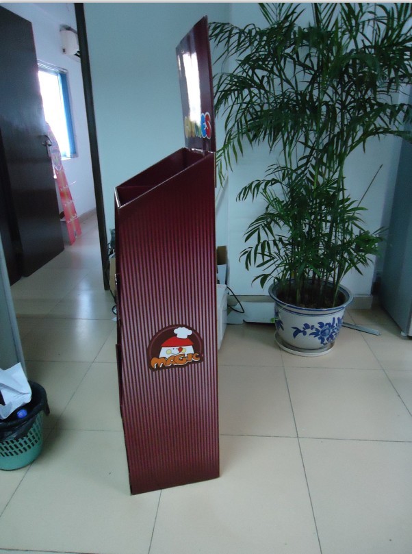 BWCD201916 Corrugated display stand Ice-cream Cardboard Floor Displays , Cardboard Counter Display Stands