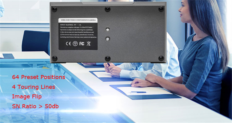 3x Optical Zoom PTZ Conference System Camera USB Webcam or Video Conference Camera