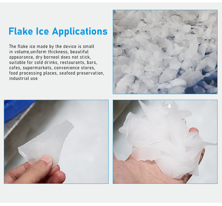 Fresh Keeping Industrial Flake Ice Maker 1.5 Tons Large Capacity And High Reliability