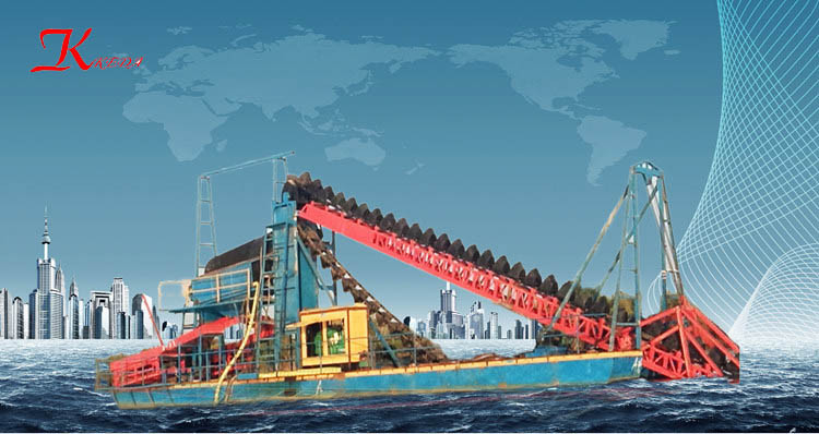 Hydraulic Bucket 200t/H 16M Cutter Suction Dredger For Salt Mining