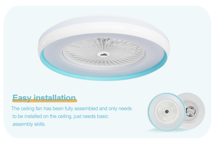 6 Speed Choice 1stshine LED Ceiling Fan with Dimmable LED Light and Smart Control APP