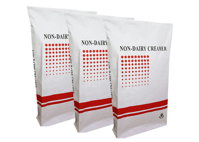 Flexo Printing Industrial Paper Bags 20KG 25kg For Pigeon Poultry Fish Feed Seed