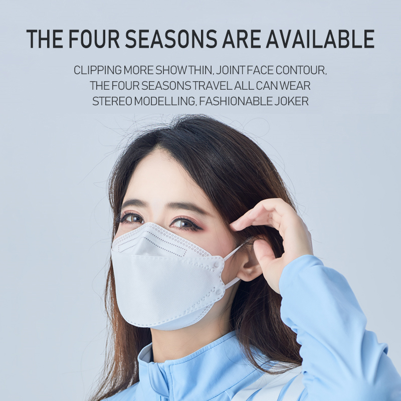 Hospital 4 Ply Kn95 Face Mask / Medical Grade Disposable Earloop Face Mask
