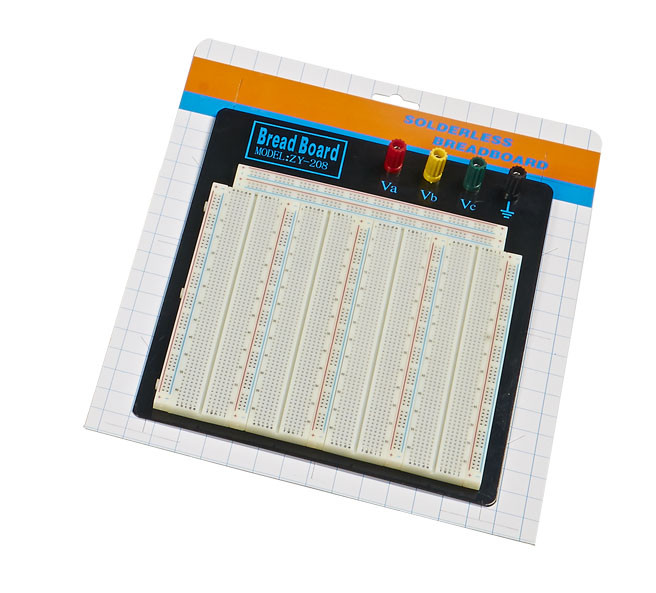 Spring Clip Electronics Breadboard Projects , 3260 Points Large Solderless Breadboard