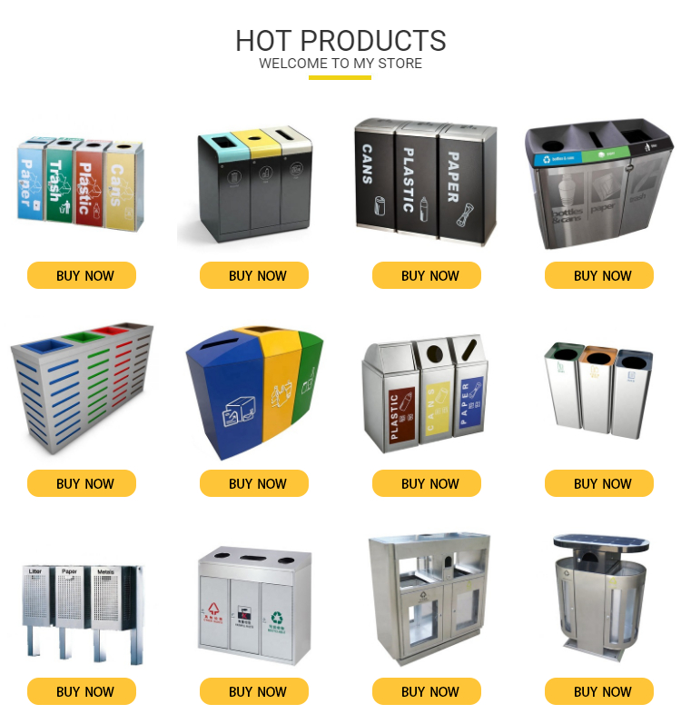 Round Street Furnitures D493mm H850mm Outdoor Litter Bins