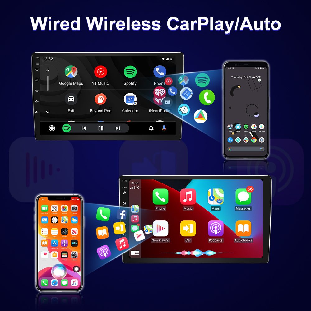 Android Carplay DSP Car Stereo Player with 9/10 inch Screen and Advanced Technology