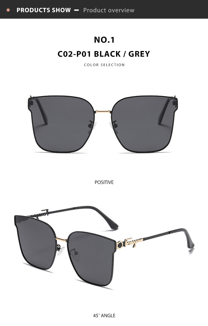 CE Women'S Metal Sunglasses Polarized Customized Logo TAC Lens