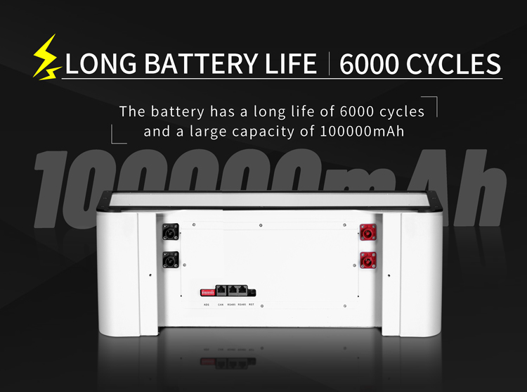 Stacked 51.2v All In One Solar System Off Grid 5kw 48v 100ah Lifepo4 Battery