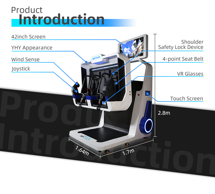 Double Roller Coater VR 360 Simulator 2 Players For Game Centers