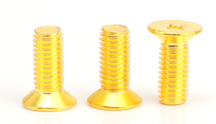 ISO4762 Brass Phillips Flat Head Screws DIN965 Countersunk Head Phillips Drive Machine Screws