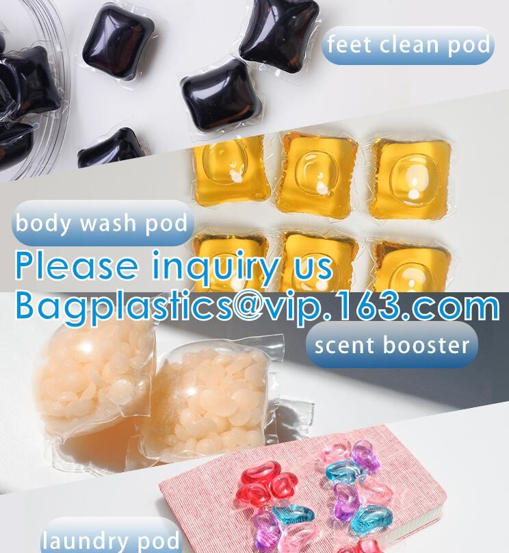 PVA Laundry Film Bags Clothes Washing Powder Capsules Marble Peel Off Film Water Soluble Seed Tape
