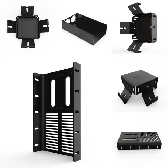 Black Metal Outdoor Flag Bracket Holder Welding Tube Parts 290g for Customized Needs