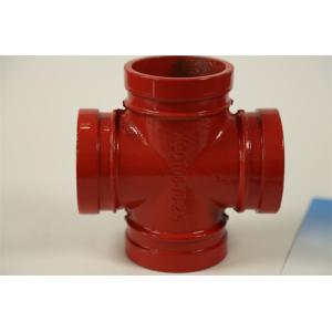 Connection Threaded 4 Way Cross Pipe Fitting Polished Surface