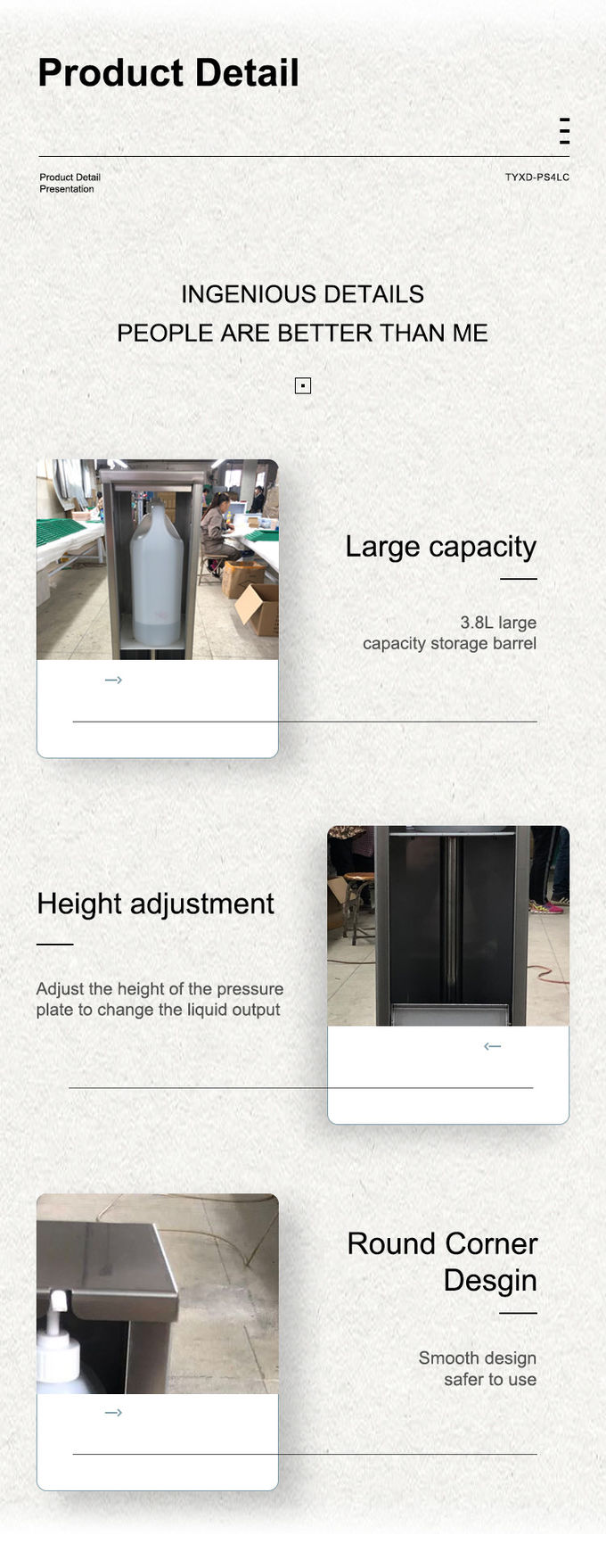 Large Volume 1 Gallon Touchless Stainless Steel Pedal Pump Hand Sanitizer Dispenser Free Stand