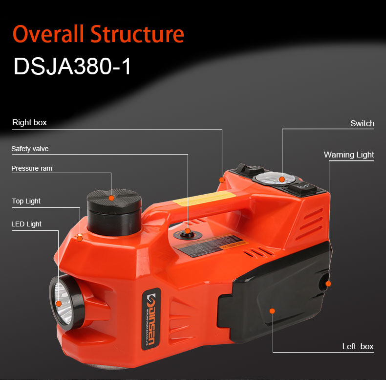 4 In 1 Electric Car Jack 5 Ton 12v Kit Hydraulic Car Jack Lift 35L/min