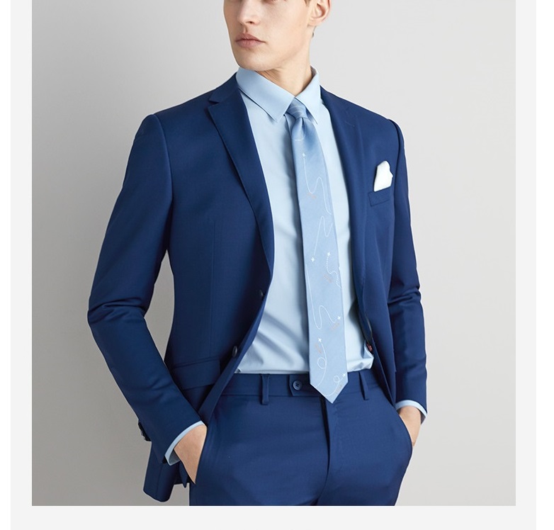 Support 7 Days Sample Order Lead Time Double Breasted Closure Men's Business Suits