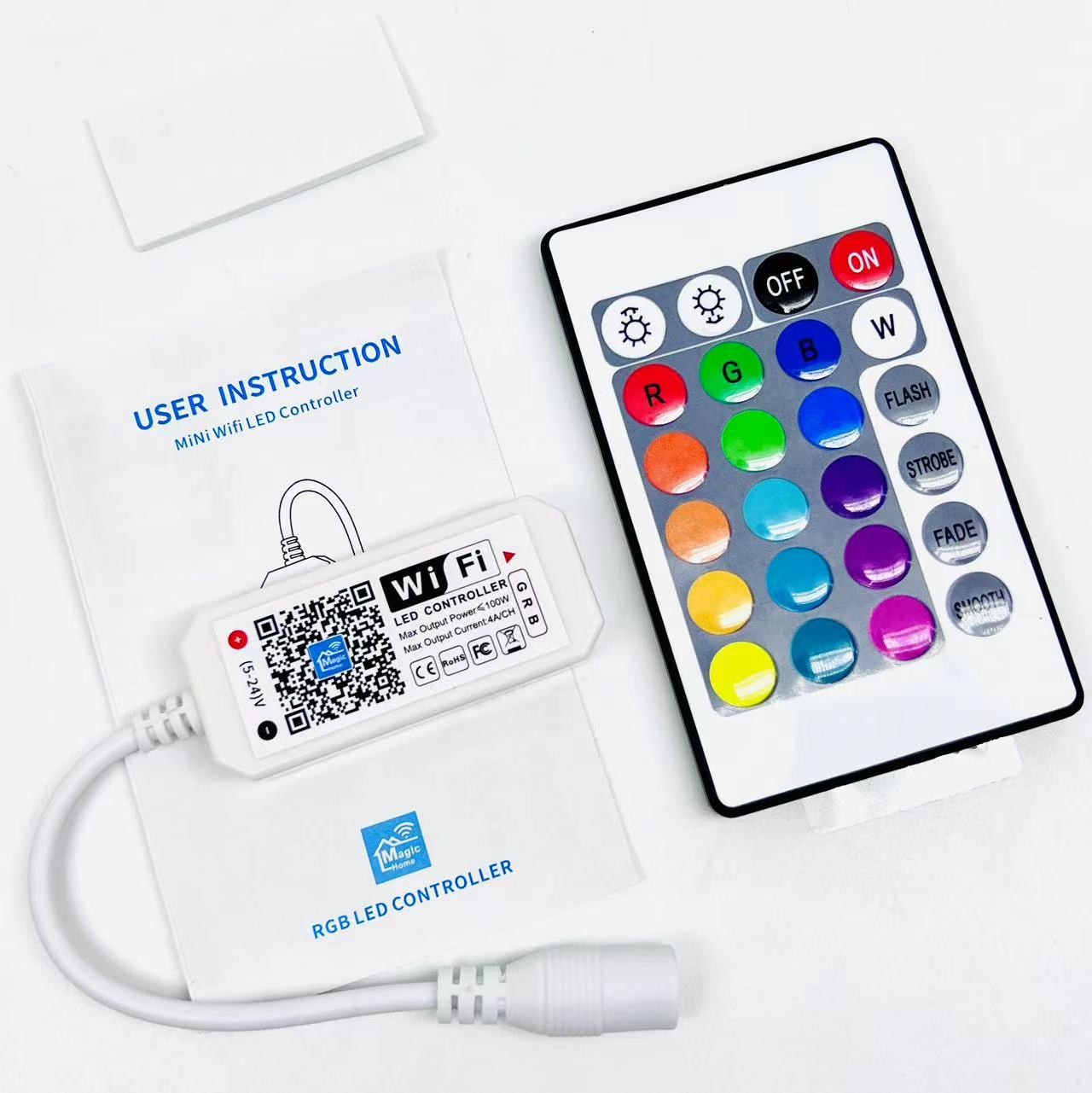 24 Keys LED Strip Smart Controller With Smartphone WiFi APP Remote Control