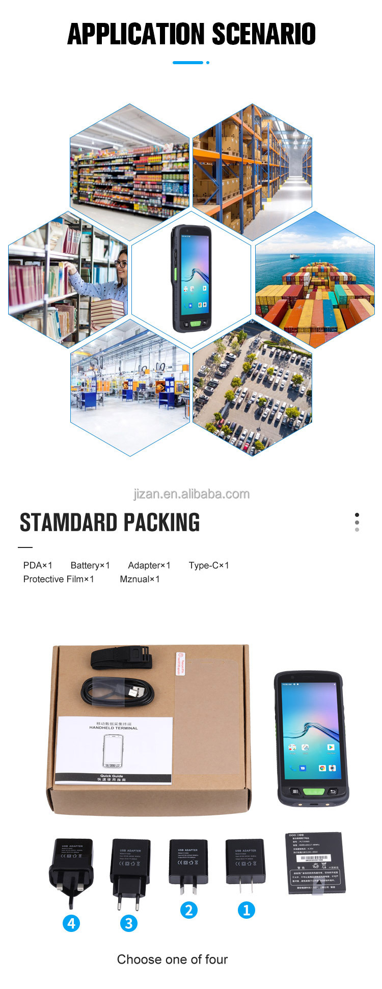 280g Handheld Computer 4G LTE Water Electronic QR Code Infrared Reader Android Meter Reading PDA