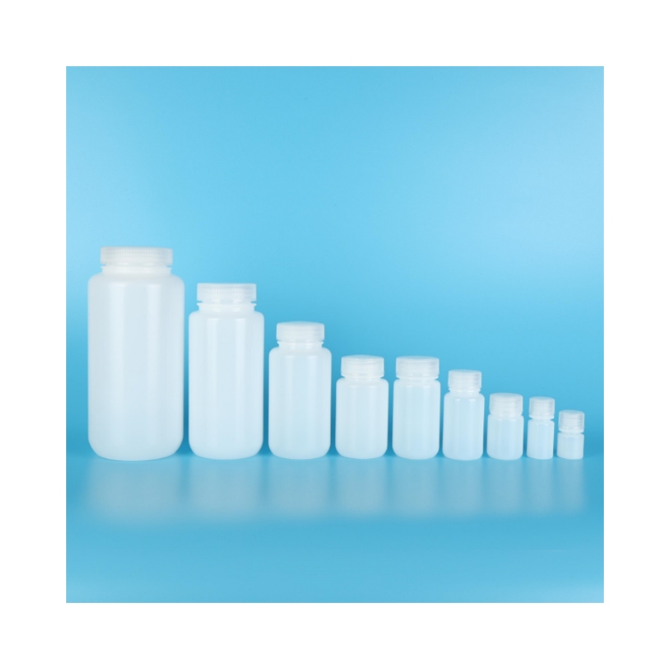 HDPE Wide Mouth Plastic Bottles Lab Sample Bottle Laboratory Reagent Bottles Sample Sealing Bottles