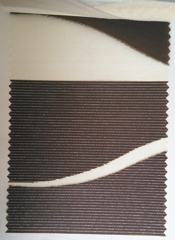 Carved zebra blinds fabric/rainbow blinds fabric /blackout zebra fabric