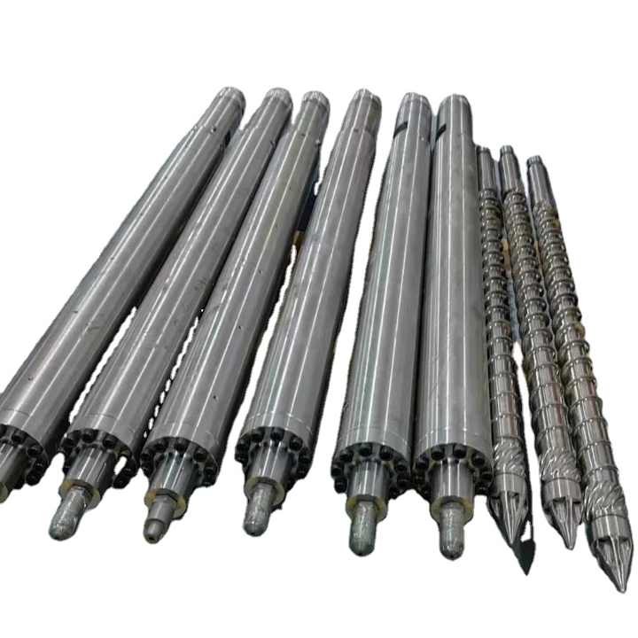 ZHOUSHAN Bimetallic Single Injection Molding Machine Screw Barrel / Injection Moulding Screw Barrel