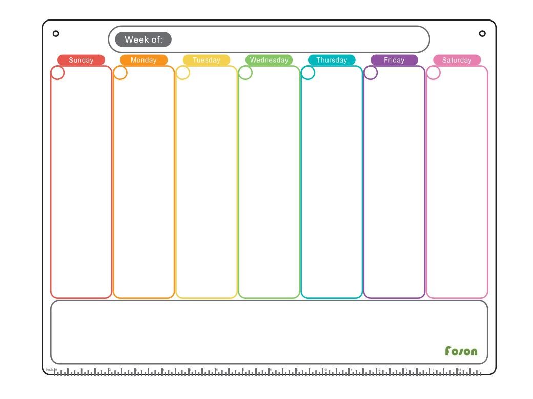 Dry Erase Magnetic Refrigerator Organizer Small Magnet Calendar For Fridge
