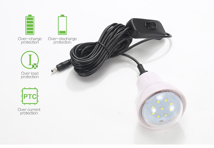 Small household solar light outdoor solar portable portable lamp power 4W 9V