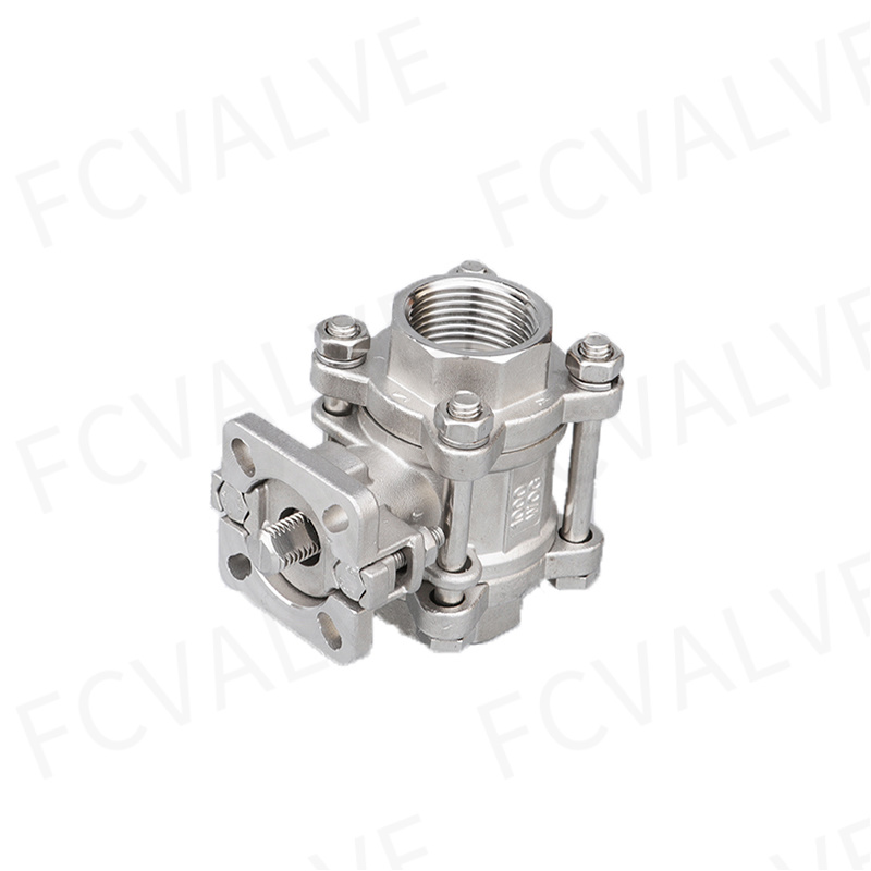 Stainless Steel Gland 3PC High Plateform Ball Valve