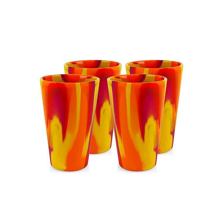 1.5oz Silicone Shot Glasses Shatterproof Opaque Silicone SiliPint Whisky Shot Glass