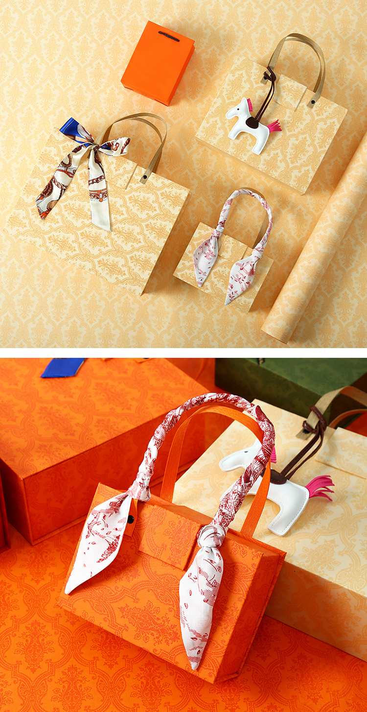 CMYK Printing Cardboard Candy Custom Wedding Gift Box With Handles