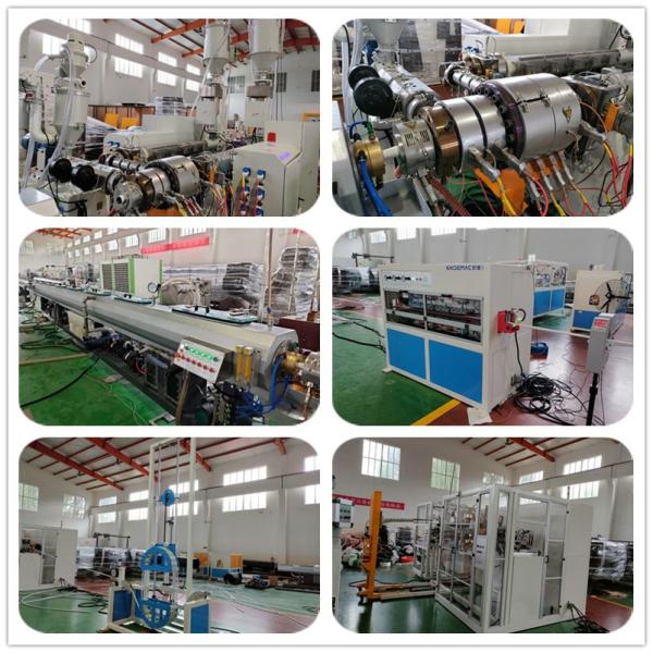 Two Layer HDPE Water Pipe Production Machine With Fully Auto Pipe Coiler Speed 60m/min