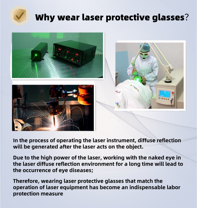 OD4 Absorption 1064nm Laser Safety Glasses For Laser Cutting CE Certificate