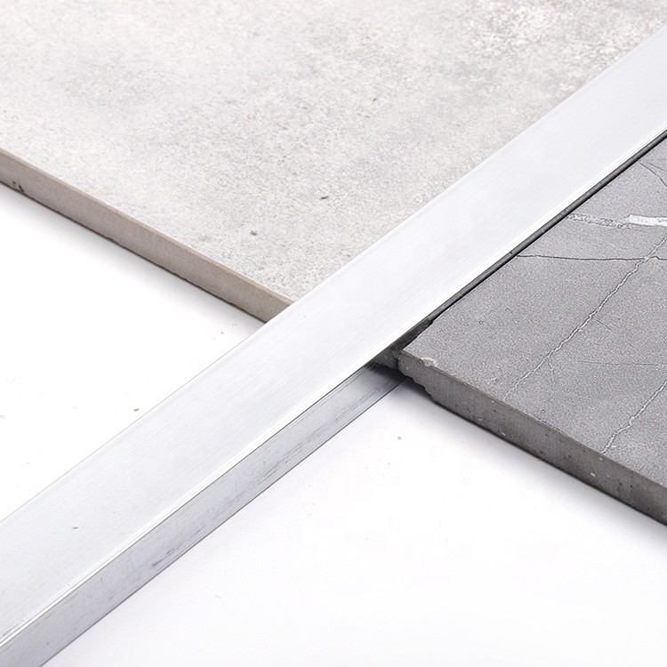 6mm Silver Wall Floor Plywood Aluminum Stainless Steel Transition Strip U Shaped