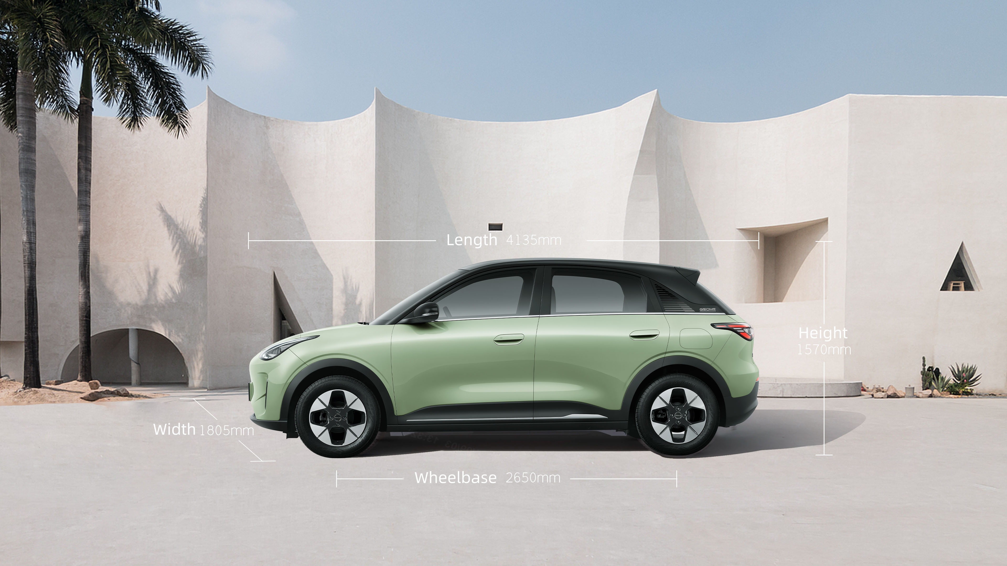 4135x1805x1570mm Geely Galaxy Electric Sedan with 410km Pure Electric Range and Lithium Battery Energy EV Motor