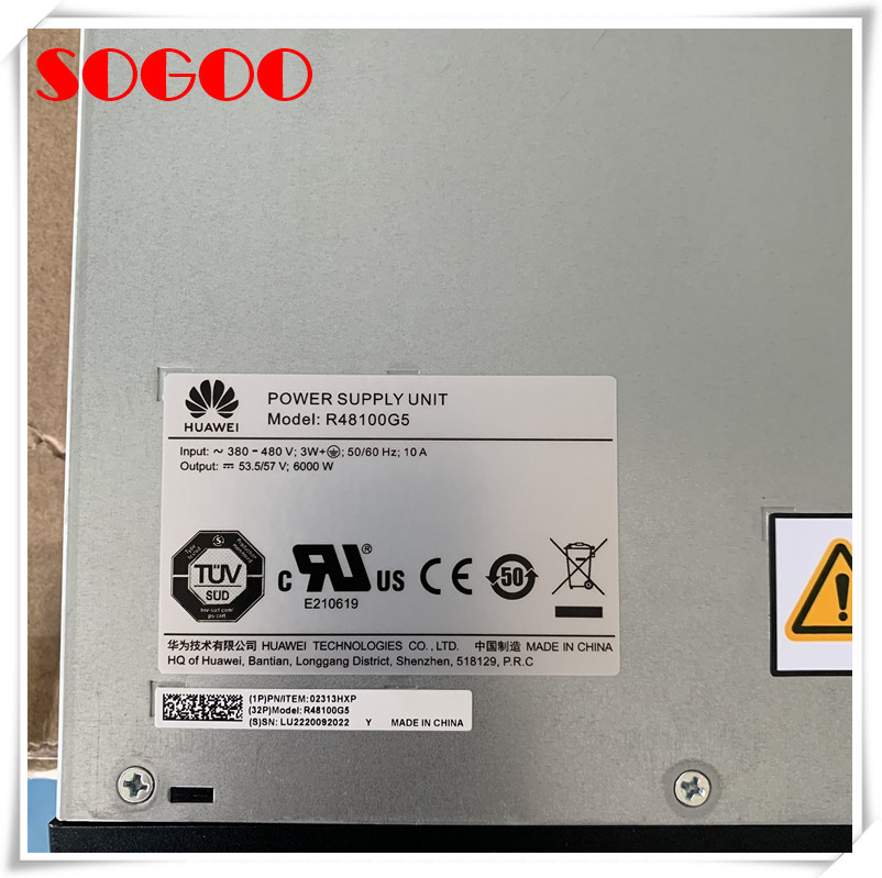 High Efficiency Huawei R48100G5 48V 100A Rectifier Module Power Module