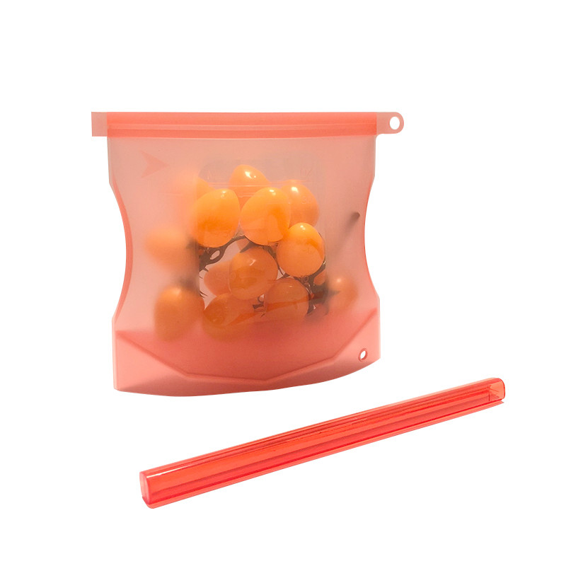 Large Gallon Silicone Kitchen Utensils Reusable Bags Vegetable Airtight Liquid Preserve 1000ML