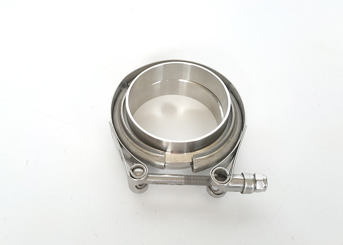 Turbo Downpipe Exhaust Stainless V-Band Bolt Clamp with Flange