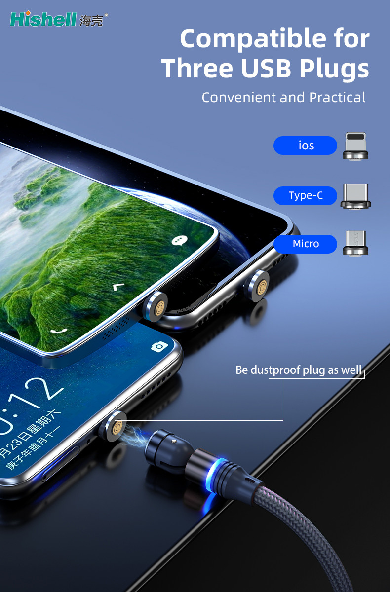 Multicolor USB Magnetic Data Cable