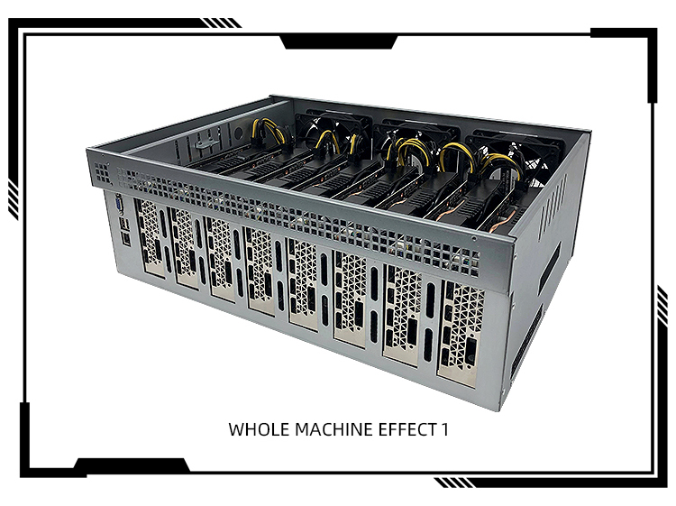 Machine chassis Motherboard 8gpu 847 pro/b85/b75 graphic card Rig Case Box 8 GPU Server Case
