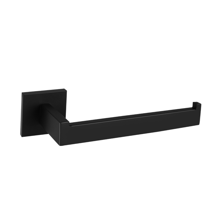 High End Black Toilet Accessories Toilet Brush Holder TPR Material Bristle