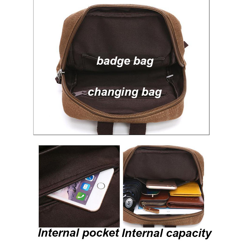 Casual Canvas Men's Single Shoulder Cross Body Chest Bag Sympathybag Wholesale