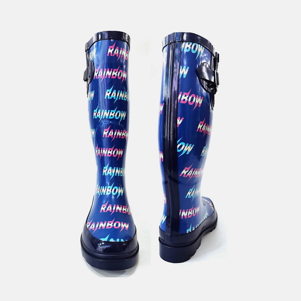 ISO9001 Size 6 Women'S Rain Boots , Printable Original Tall Waterproof Rain Boot