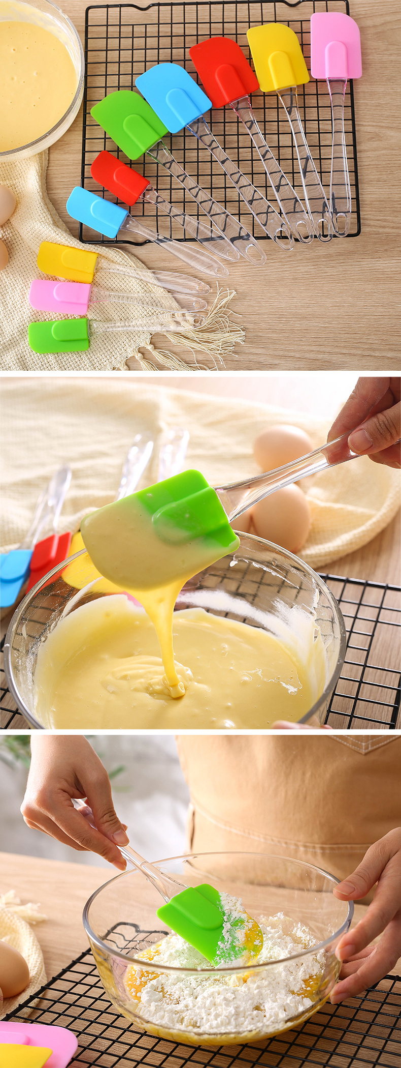 LFGB Mini Heatproof Silicone Kitchen Utensil Silicone Spatulas