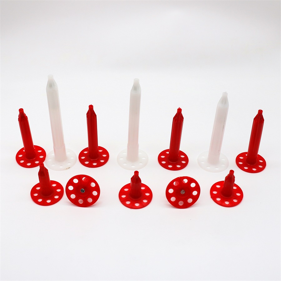 Hdpe Shooting Wall Insulation Anchors Nails For Insulation Fasteners Fixing 48MM Length Steel