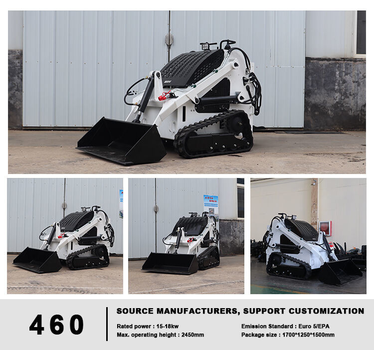Mini Front 639cc Track Skid Steer Loader With Ce Epa