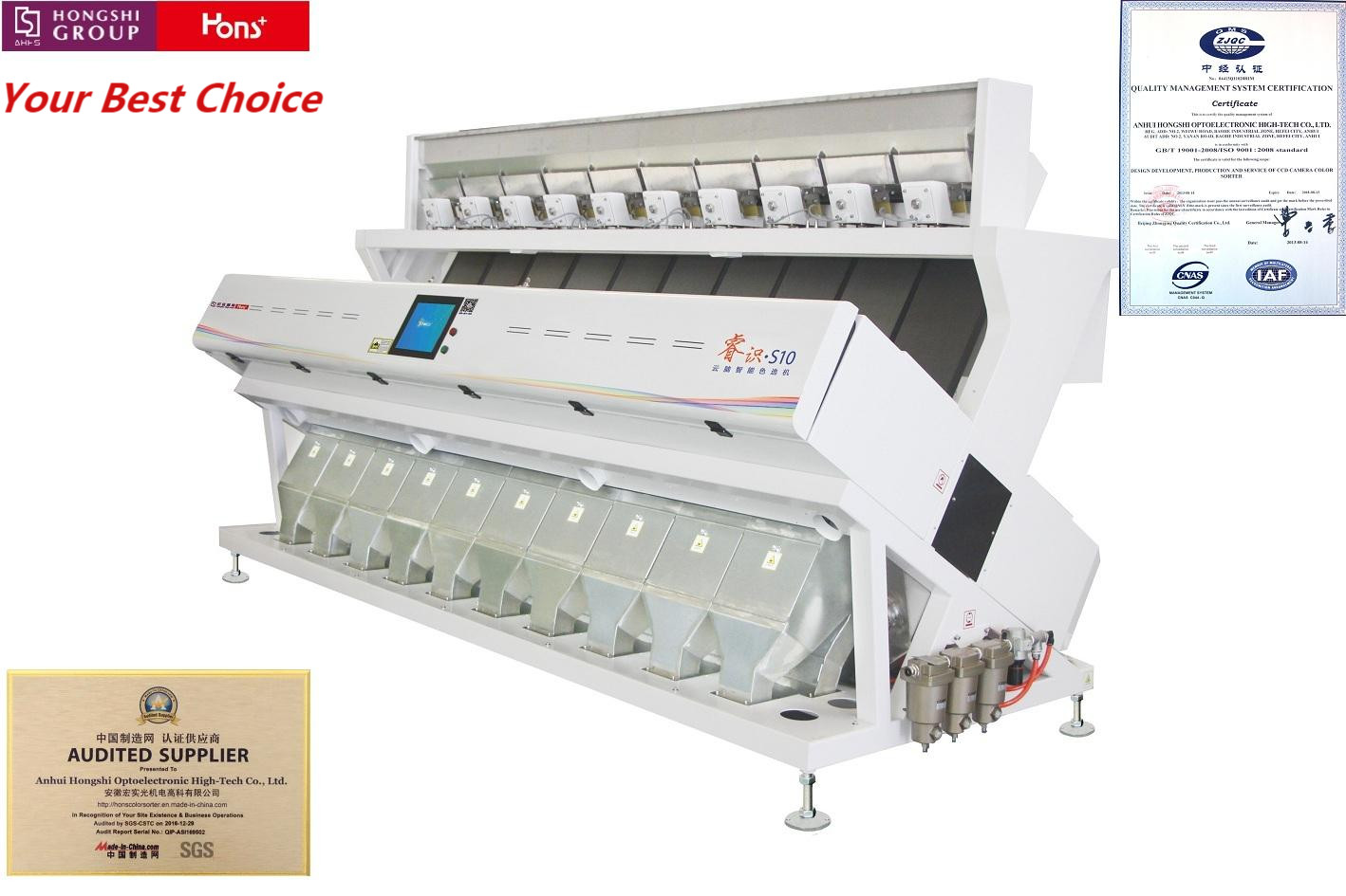 Chickpea Soybean Ground Nut Sorting Machine Optical 10 Chute