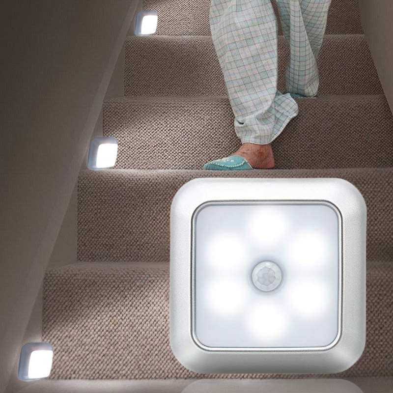 DC6V 5000K Battery Operated Motion Detector Night Light Wireless Kitchen Cabinet Lights