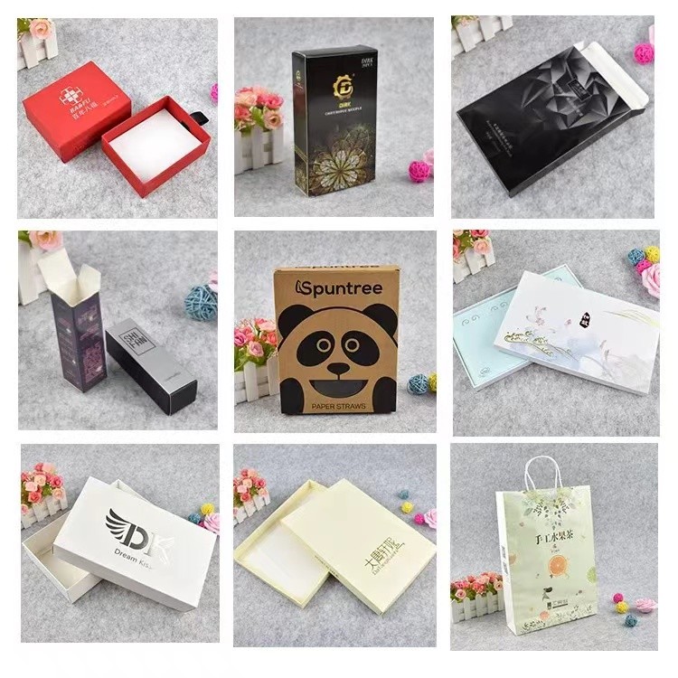 350gsm Recycled Paper Gift Box Silk Screen Sliding Drawer Box
